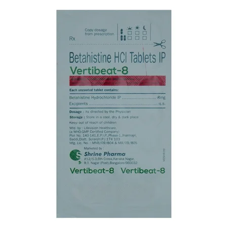 Vertibeat-8 Tablet 15's