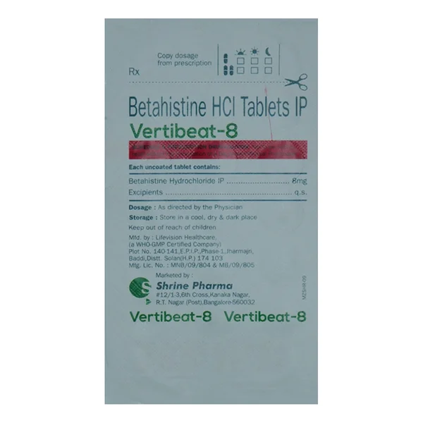 Vertibeat-8 Tablet 15's