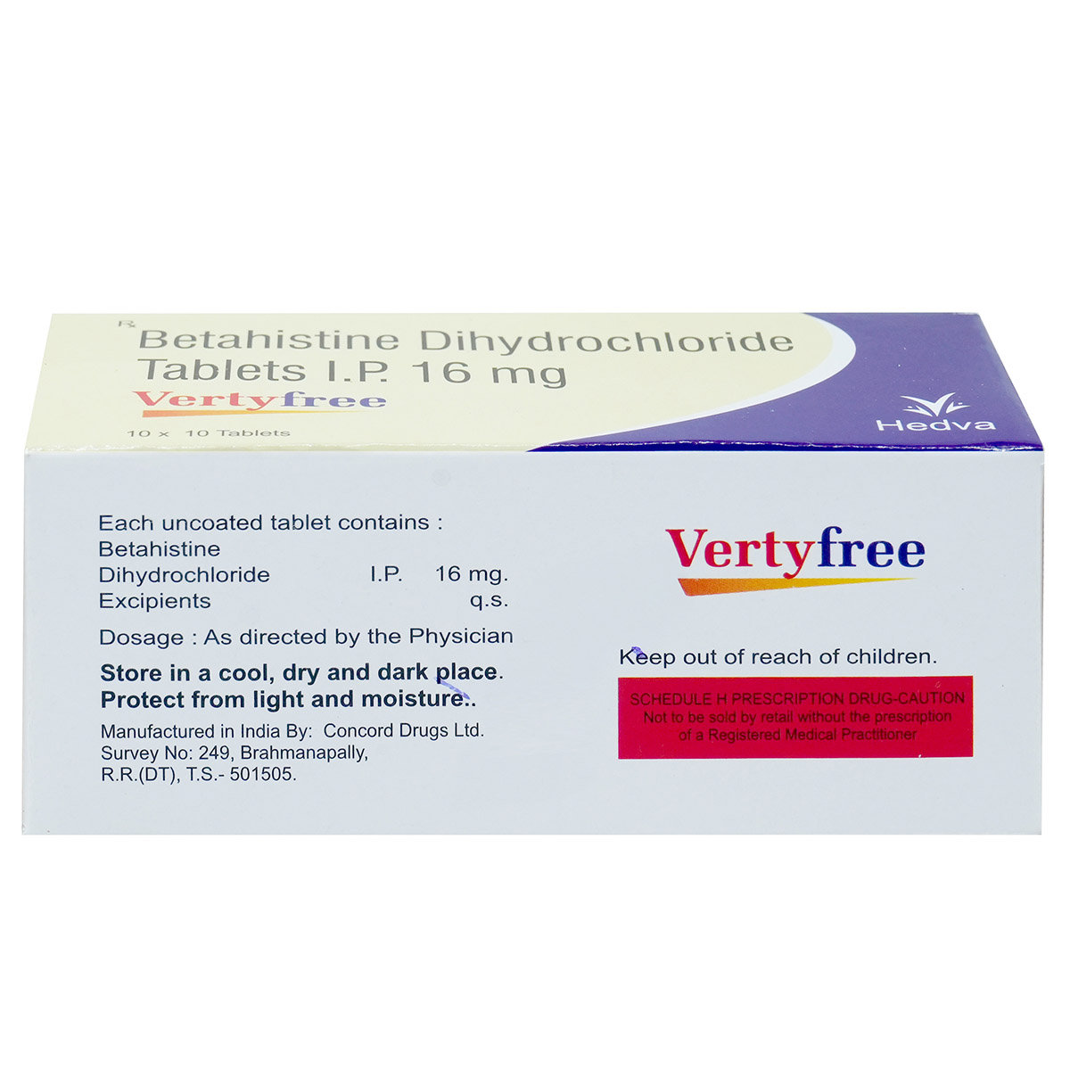Vertyfree-16 Tablet 10's, Pack of 10 TABLETS Vertyfree-16 Tablet 10's, Pack of 10 TABLETS