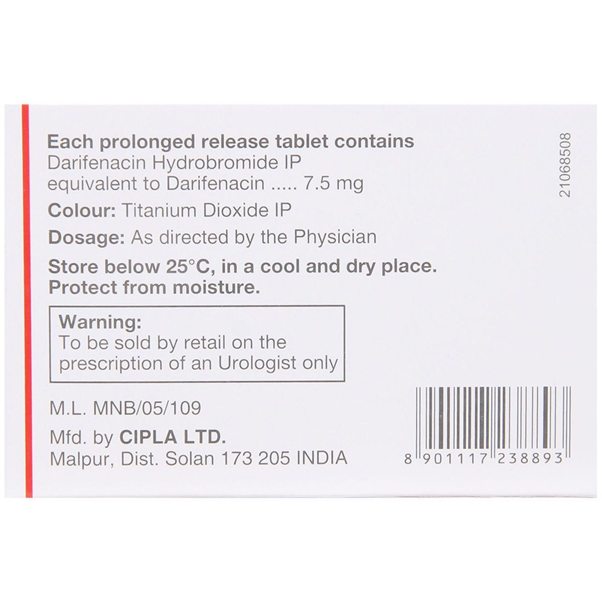 Vesigard 7.5 Tablet 10's, Pack of 10 TabletS Vesigard 7.5 Tablet 10's, Pack of 10 TabletS