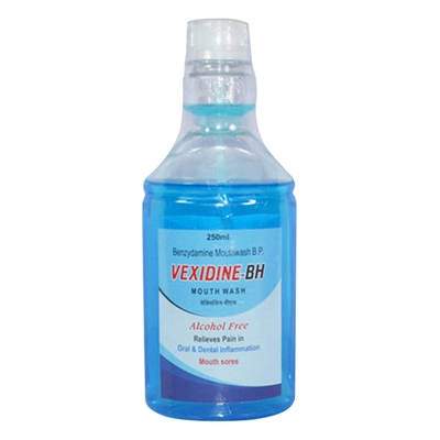 Vexidine-BH Mouth Wash 250 ml, Pack of 1 MOUTH WASH