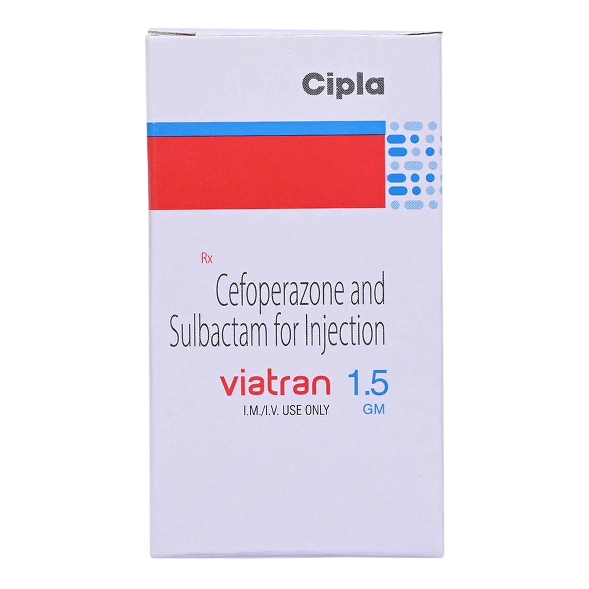 Viatran 1.5 gm Injection 1's, Pack of 1 Injection Viatran 1.5 gm Injection 1's, Pack of 1 Injection