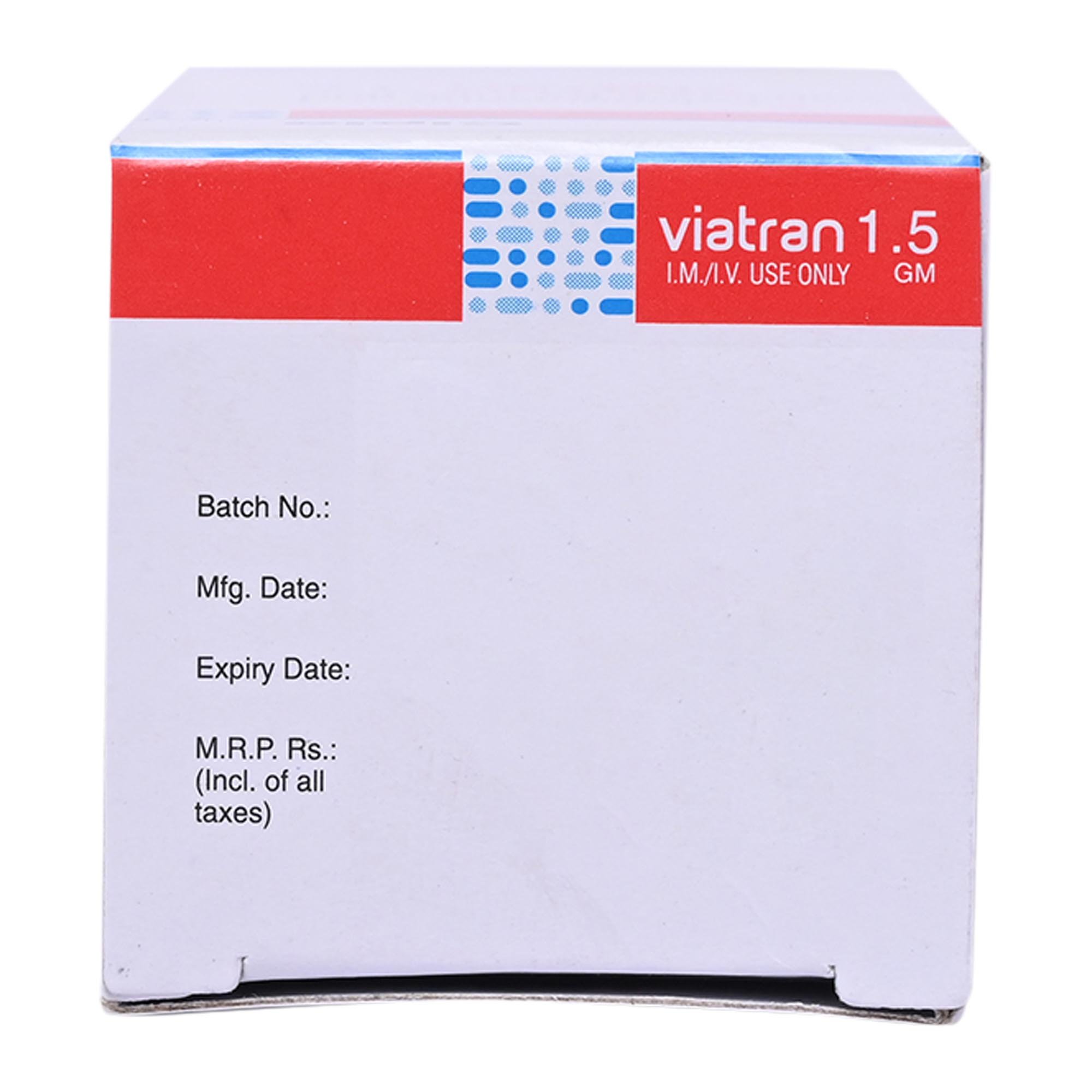 Viatran 1.5 gm Injection 1's, Pack of 1 Injection Viatran 1.5 gm Injection 1's, Pack of 1 Injection