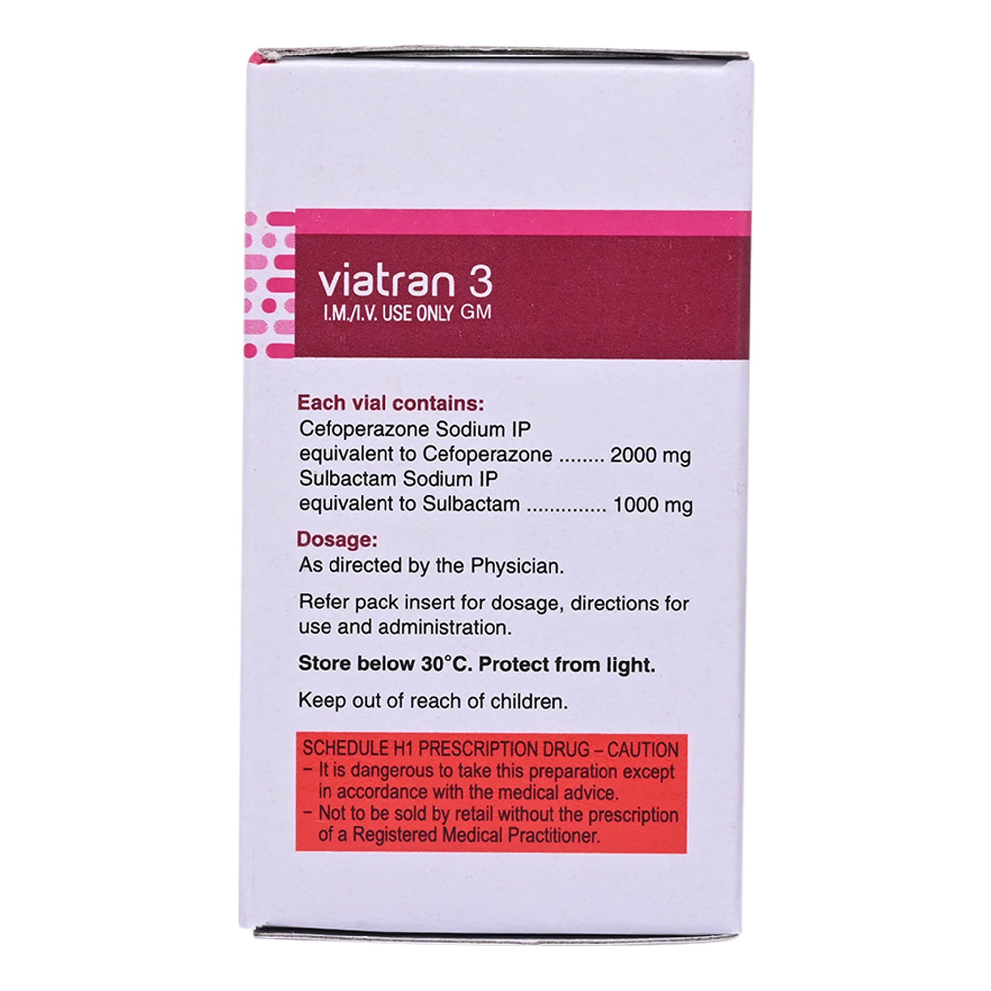 Viatran 3gm Injection 1's, Pack of 1 INJECTION Viatran 3gm Injection 1's, Pack of 1 INJECTION