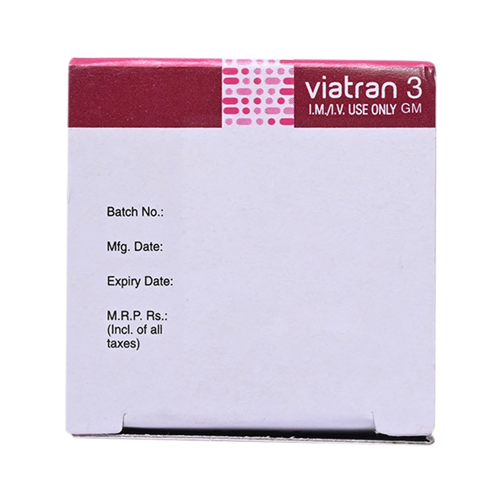 Viatran 3gm Injection 1's, Pack of 1 INJECTION Viatran 3gm Injection 1's, Pack of 1 INJECTION