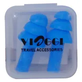 Viaggi Soft Silicone Ear Plugs 0091, Blue, 1 Pair, Pack of 1