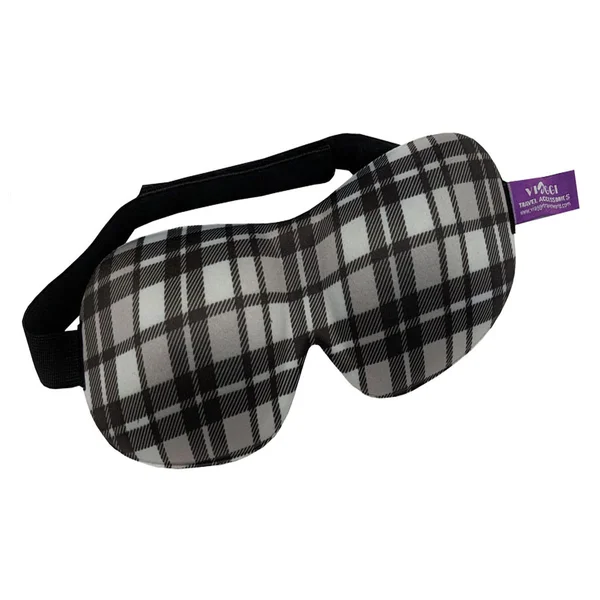 Viaggi 3D Printed Eye Mask, Black, 1 Count, Pack of 1