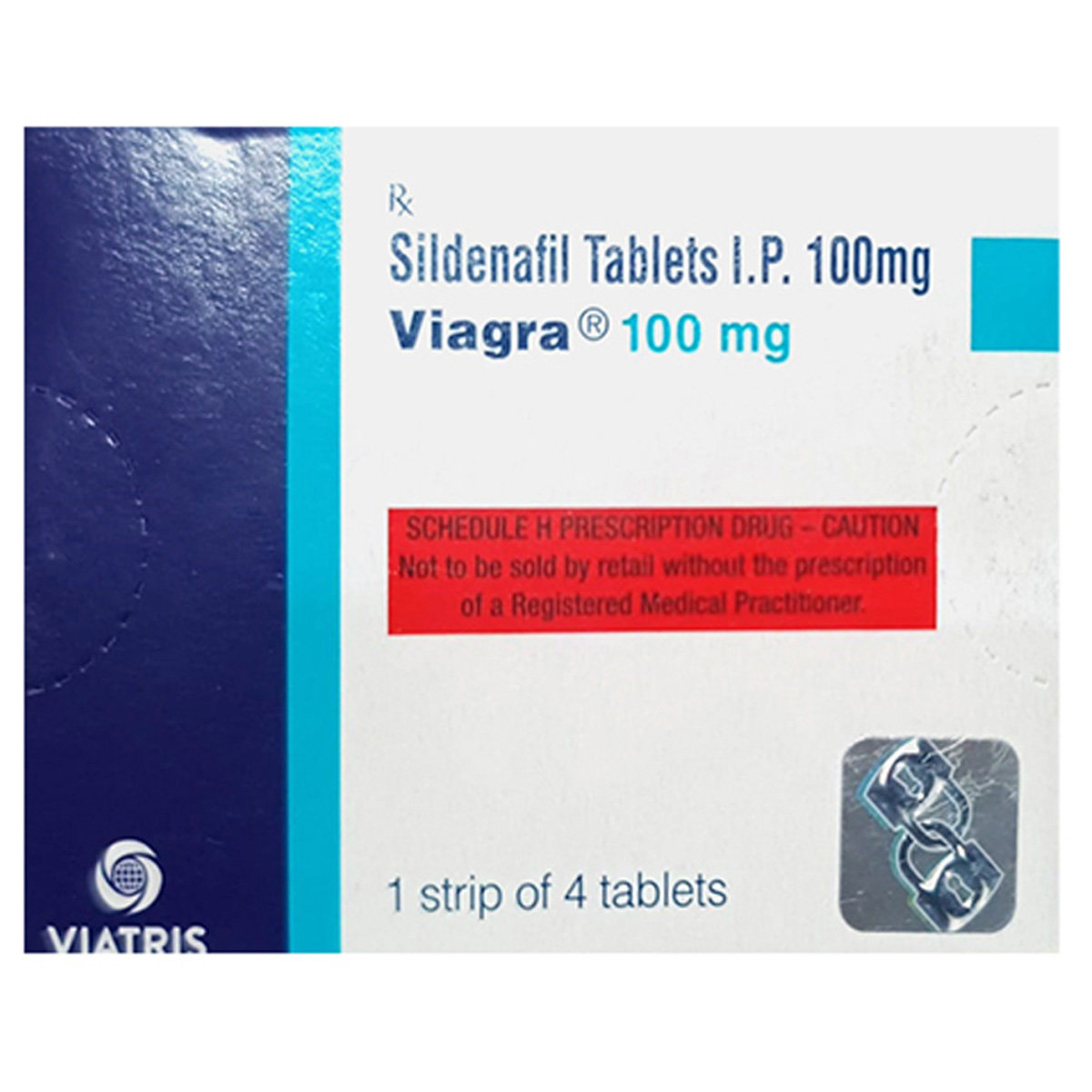Viagra 100 mg Tablet 4's, Pack of 4 TabletS Viagra 100 mg Tablet 4's, Pack of 4 TabletS