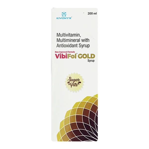 Vibifol Gold Sugar Free Syrup 200 ml