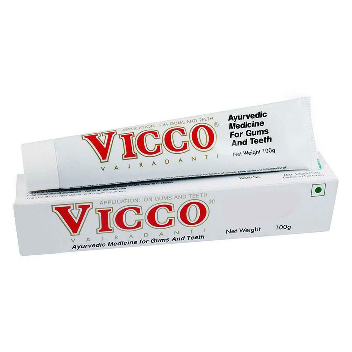 Buy Vicco Vajradanti Ayurvedic Toothpaste, 100 gm Online