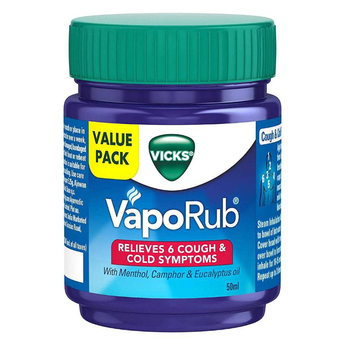 Vicks Vaporub, 50 ml, Pack of 1 