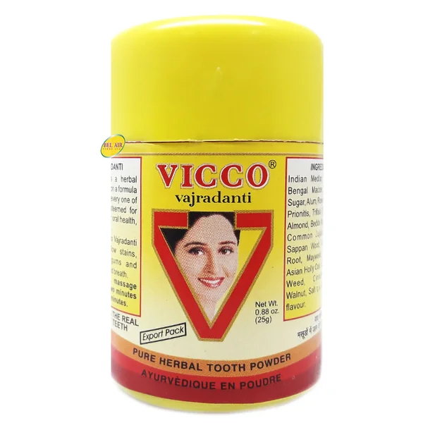 Vicco Vajradanti Ayurvedic Tooth Powder, 25 gm, Pack of 1