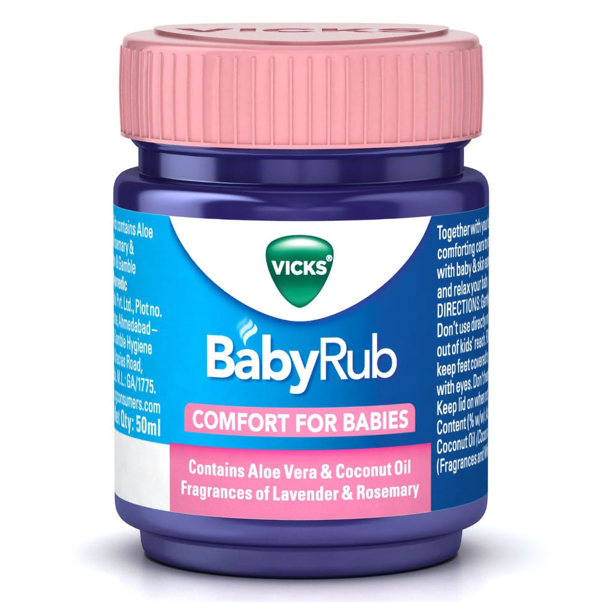 Vicks Baby Rub Balm, 50 ml, Pack of 1 