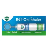Vicks Roll-On Inhaler 2-In-1 Relief, 1.5 ml, Pack of 1