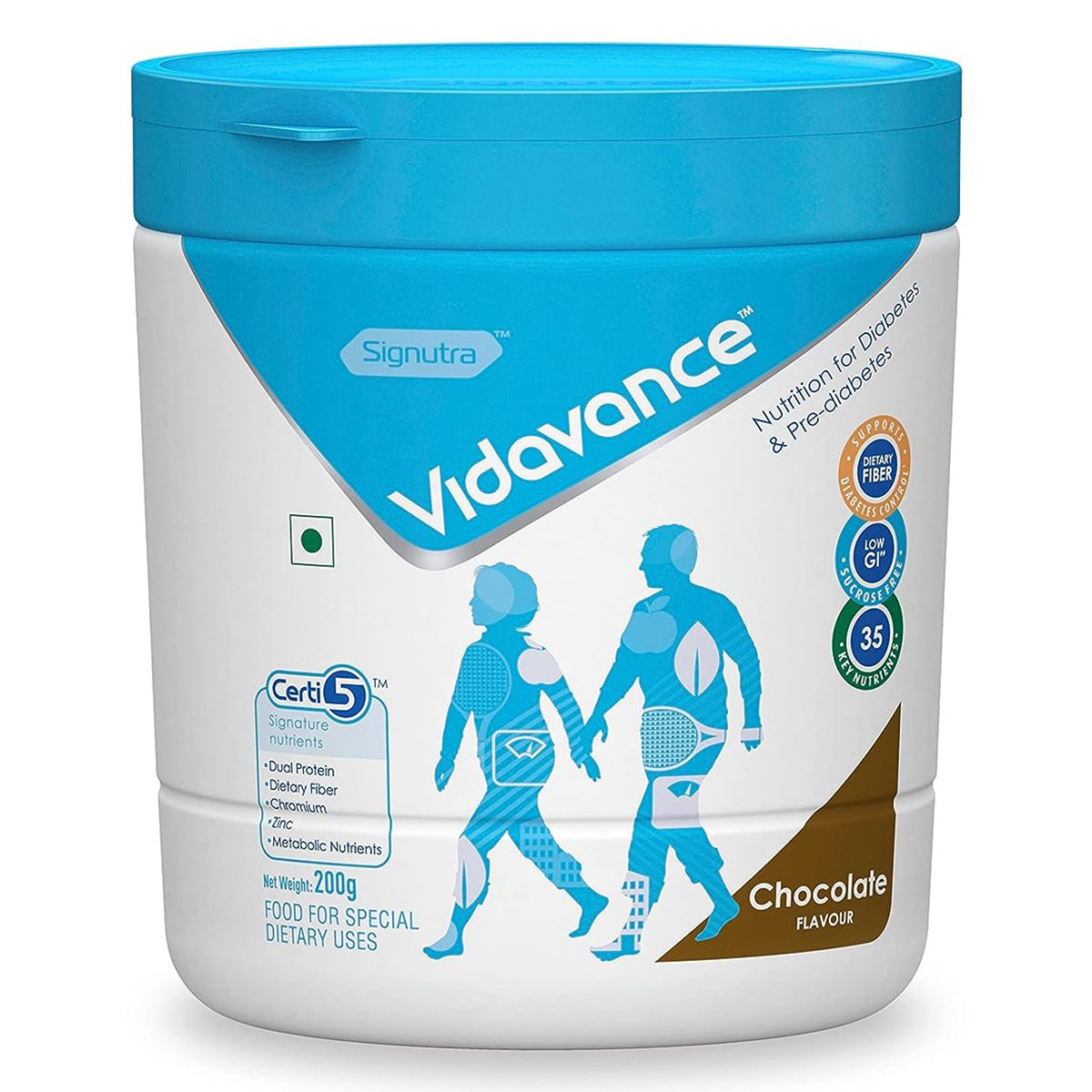 Vidavance Chocolate Powder 200 gm, Pack of 1 Vidavance Chocolate Powder 200 gm, Pack of 1