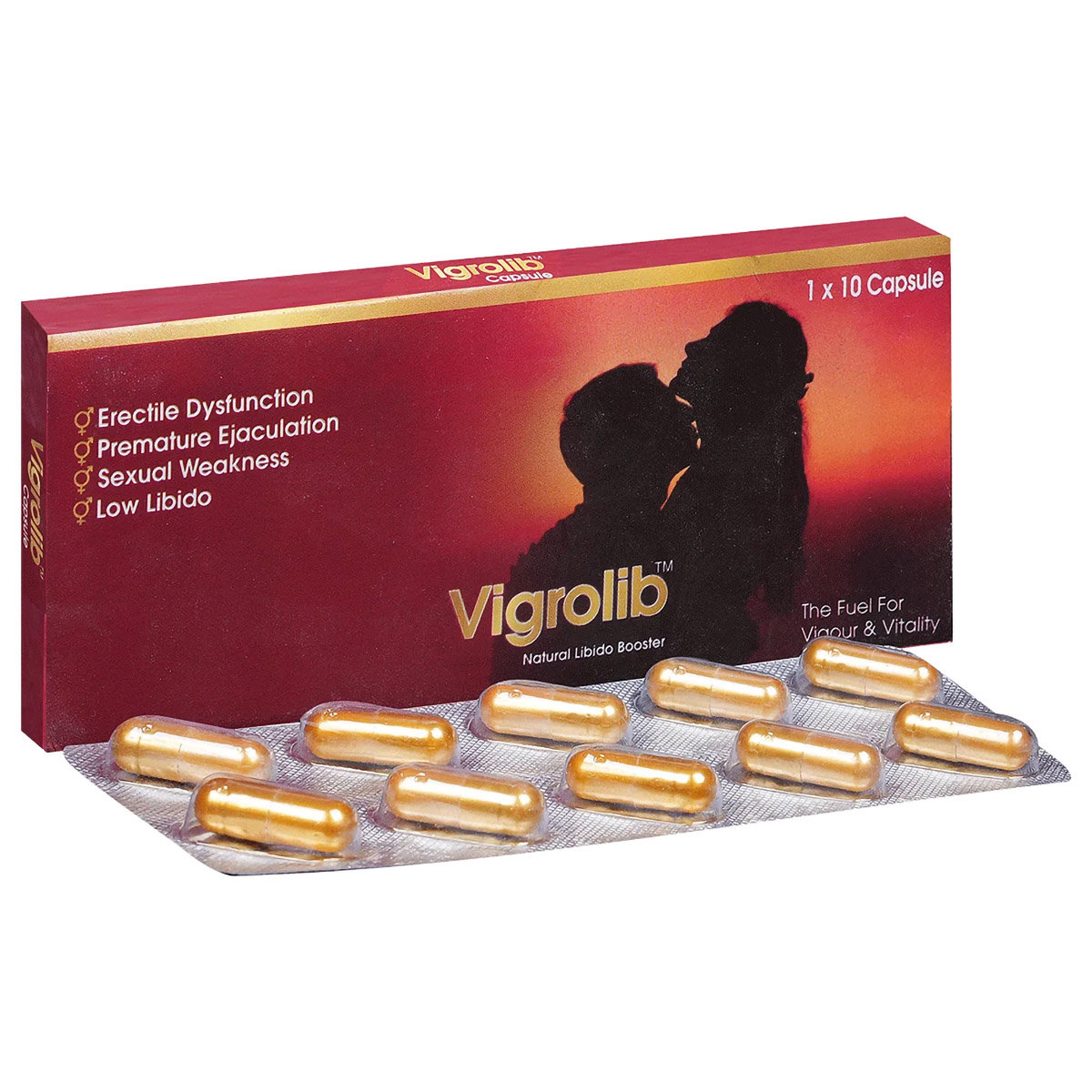 Vigrolib, 10 Capsules, Pack of 10 Vigrolib, 10 Capsules, Pack of 10