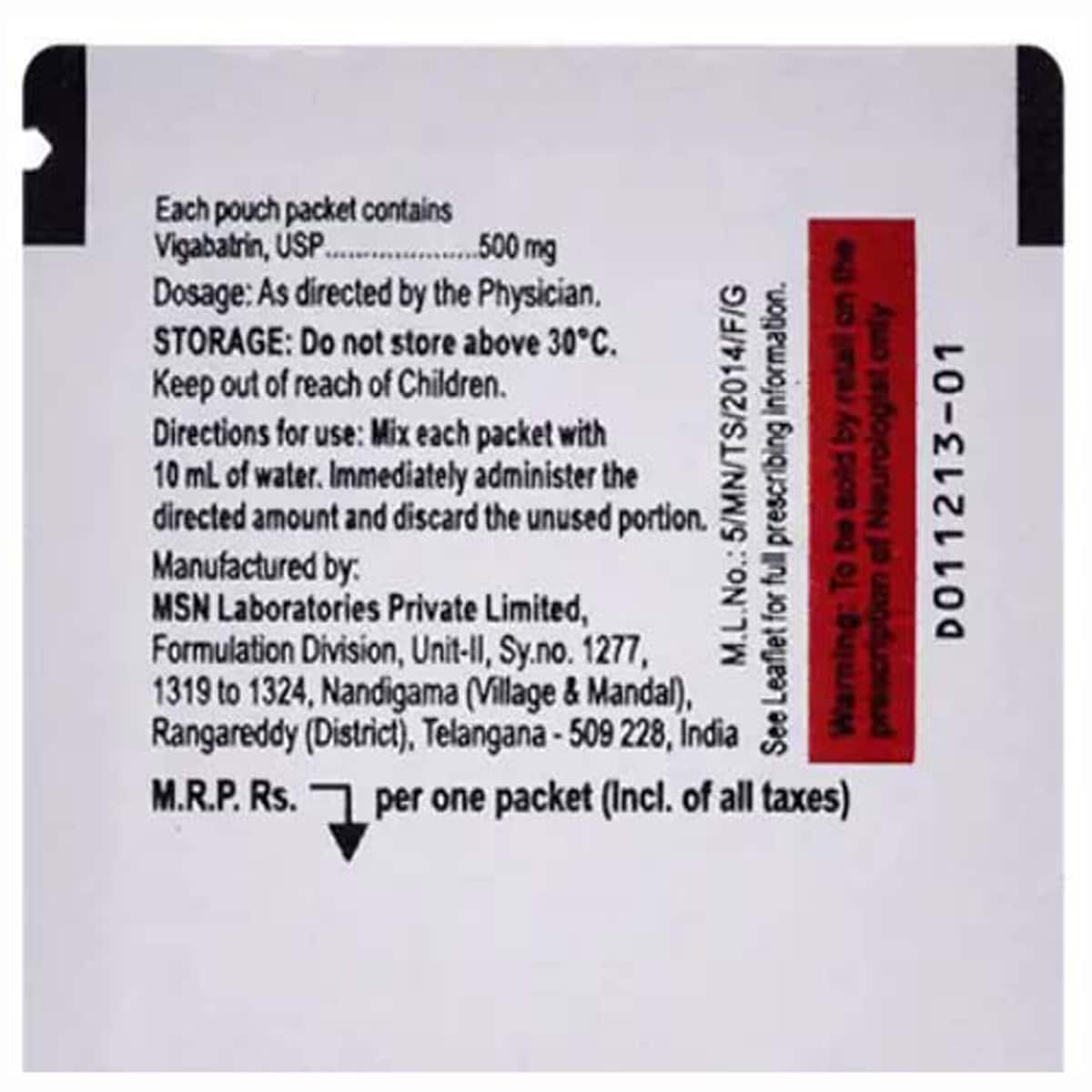 Viganext Powder For Solution 1's, Pack of 1 POWDER Viganext Powder For Solution 1's, Pack of 1 POWDER