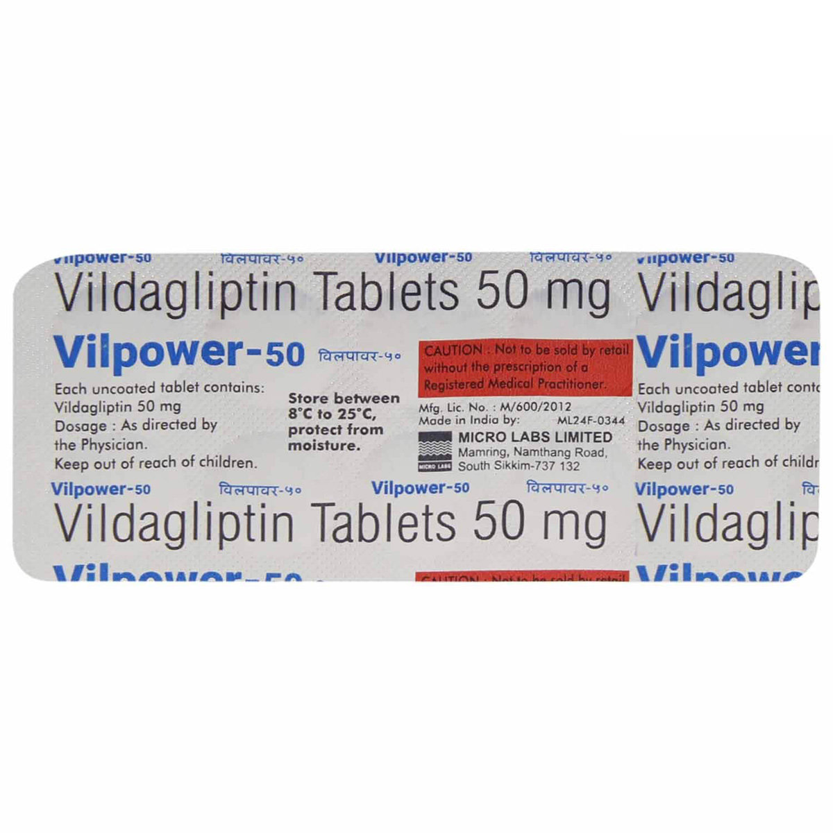 Vilpower-50 Tablet 10's, Pack of 10 TABLETS Vilpower-50 Tablet 10's, Pack of 10 TABLETS
