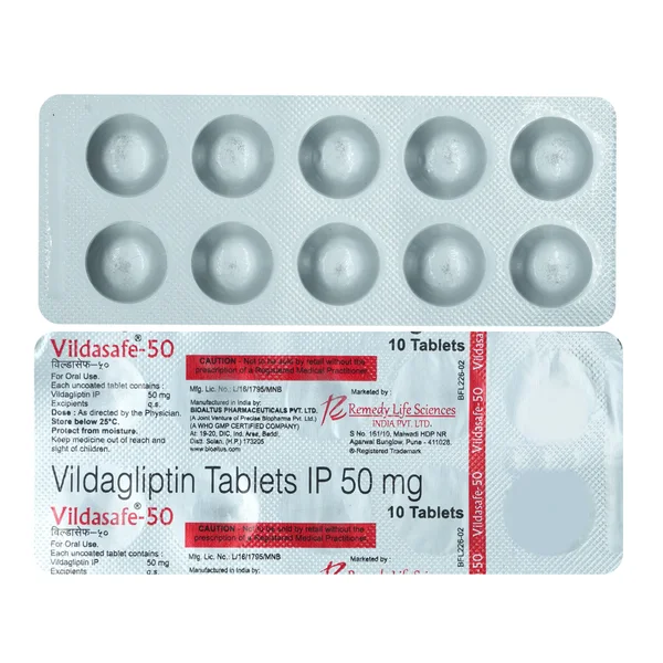 Vildasafe-50 Tablet 10's