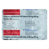 Vildader Met 50 mg/500 mg Tablet 15's, Pack of 15 TabletS