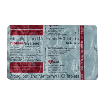 Vildaday M 50/1000mg Tablet 10's, Pack of 10 TABLETS