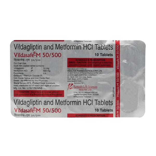 Vildasafe-M 50/500 Tablet 10's