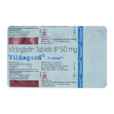 Vildagard 50mg Tablet 15's, Pack of 15 TabletS