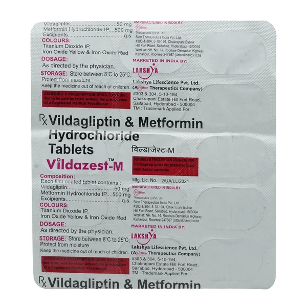Vildazest-M Tablet 15's
