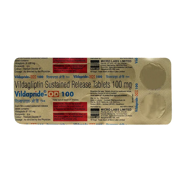 Vildapride-OD 100 Tablet 10's