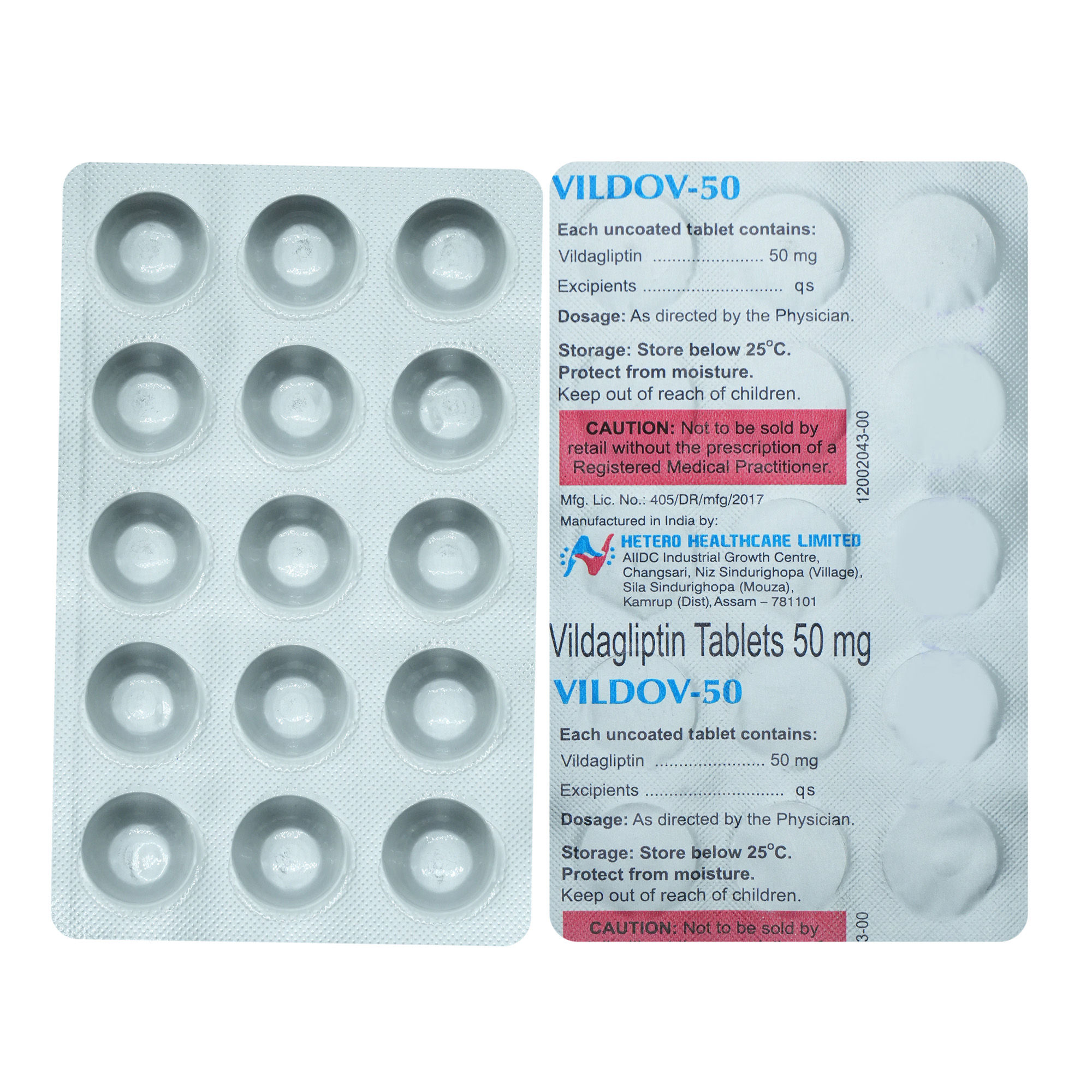 Vildov-50 Tablet | Uses, Side Effects, Price | Apollo Pharmacy
