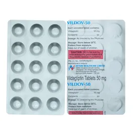 Buy Vildov-50 Tablet online | Uses, Side Effects, Price and substitutes ...