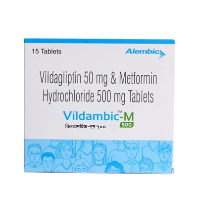 Vildambic-M 500 Tablet 15's, Pack of 15 TABLETS