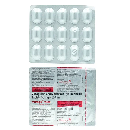 Vilmax-M 500 Tablet 15's