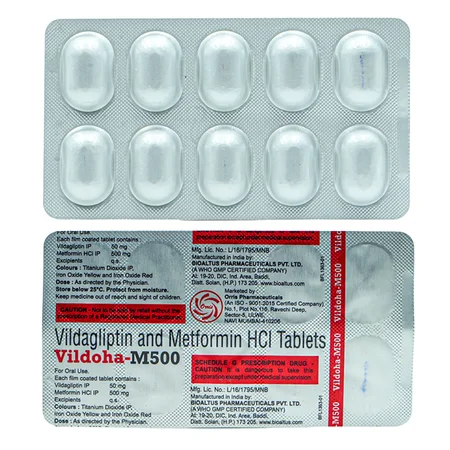 Vildoha M 500 Tablet 10's