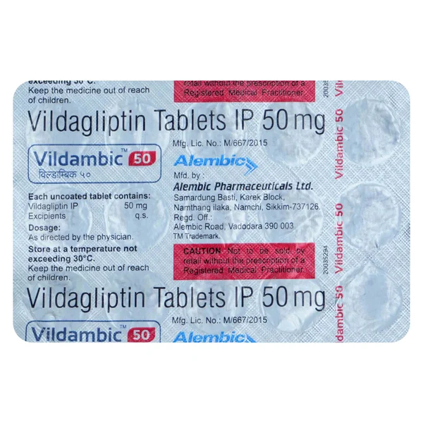Vildambic 50 Tablet 15's