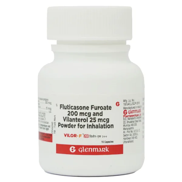 Vilor F 200 Capsule Powder For Inhalation 15's, Pack of 1