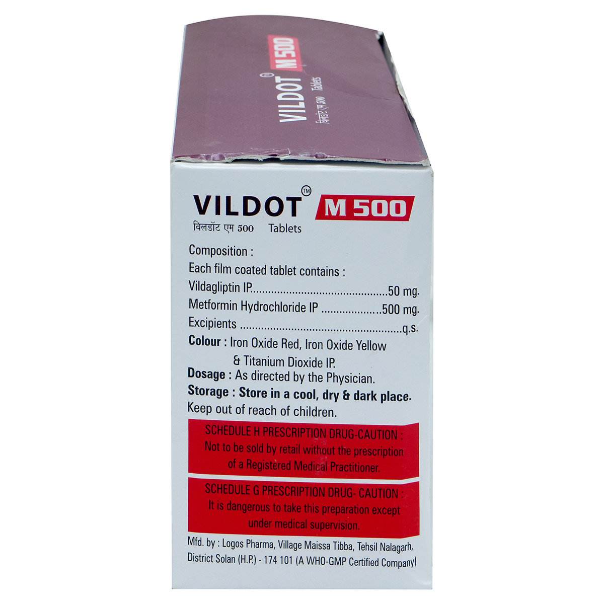 Vildot M 500 Tablet 15's, Pack of 15 TABLETS Vildot M 500 Tablet 15's, Pack of 15 TABLETS