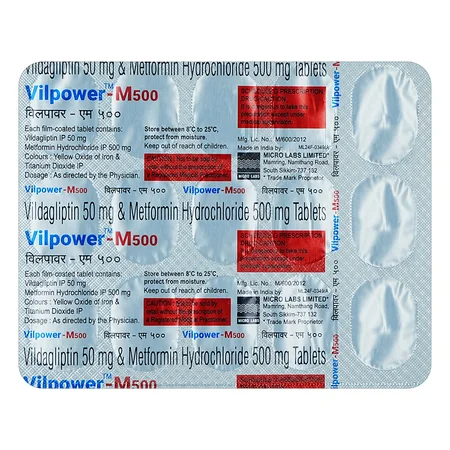 Vilpower-M 500 Tablet 15's