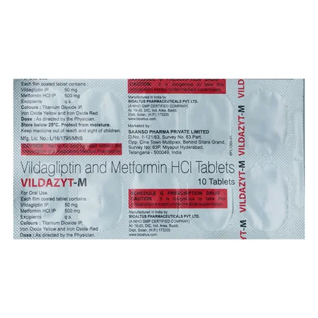 Vildazyt-M Tablet 10's