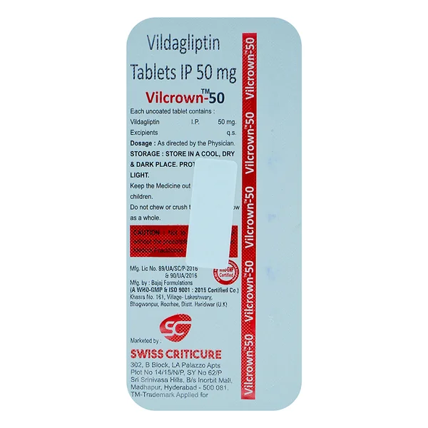 Vilcrown-50 Tablet 15's
