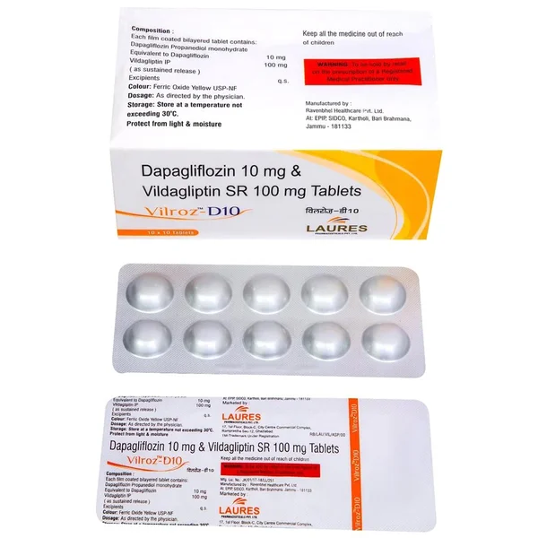 Vilroz-D10 Tablet 10's, Pack of 10