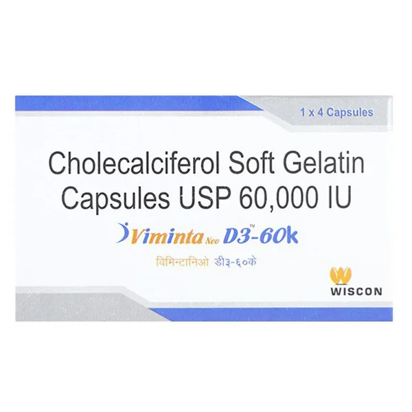 Viminta D3 60K Softgel Capsule 4's