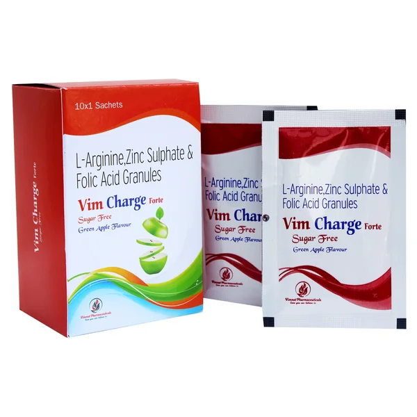 Vim Charge Forte Sugar Free Green Apple Sachet 8.5 gm