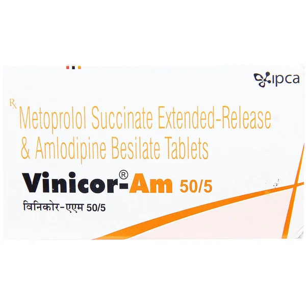 Vinicor-AM 50/5 Tablet 10's, Pack of 10 TABLETS