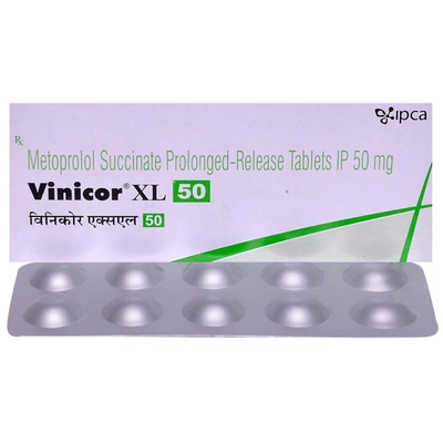 Vinicor XL 50 Tablet 10's, Pack of 10 TABLETS