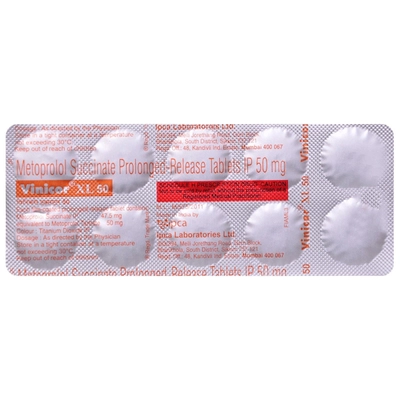 Vinicor XL 50 Tablet 10's, Pack of 10 TABLETS