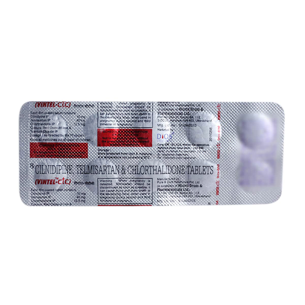Vintel-CTC Tablet 10's, Pack of 10 TABLETS Vintel-CTC Tablet 10's, Pack of 10 TABLETS