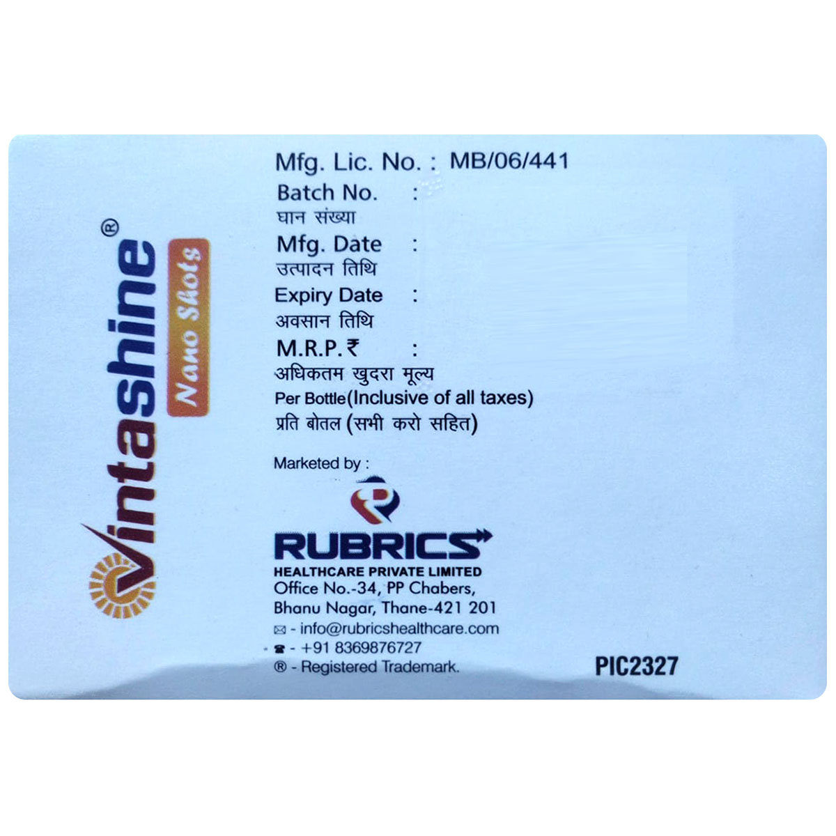 Vintashine Sugar Free Mango Flavour Nano Shots 5 ml, Pack of 1 Vintashine Sugar Free Mango Flavour Nano Shots 5 ml, Pack of 1