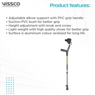 Vissco Elbow Crutchers, Pack of 1