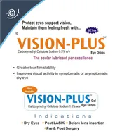 Vision Plus Gel Eye Drops 10 ml, Pack of 1 EYE DROPS